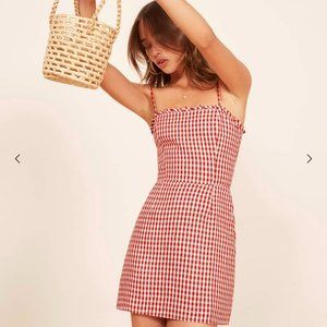 Gingham Reformation Dress - Size 4